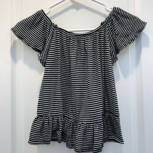 Striped Off the shoulder top